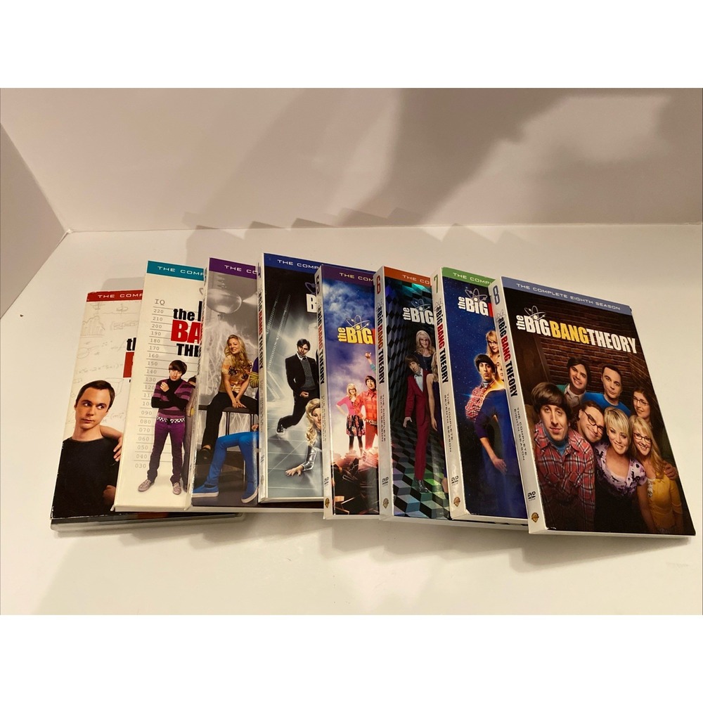 Big Bang Theory DVD Lot Seasons‎ 1-8 With Slipcovers